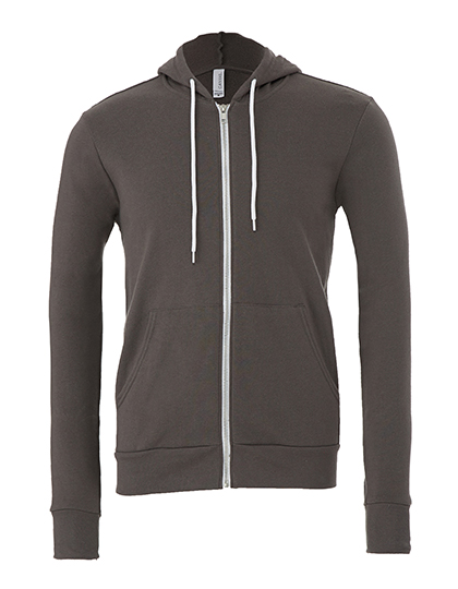 Unisex Poly-Cotton Fleece Full-Zip Hoodie