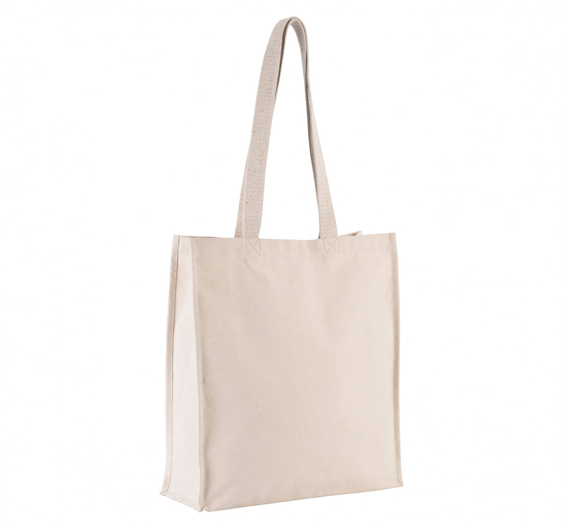 Shoppingtasche mit Seitenfalte - Natural