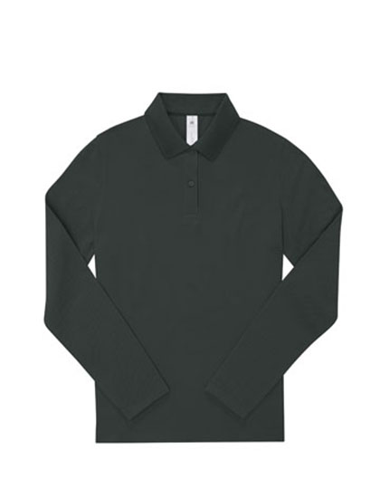 Damen Langarm-Poloshirt aus nachhaltigerer Baumwolle