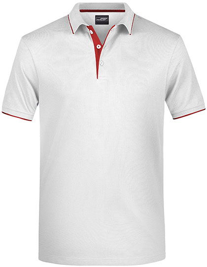 Klassisches Herren-Polo mit Kontraststreifen