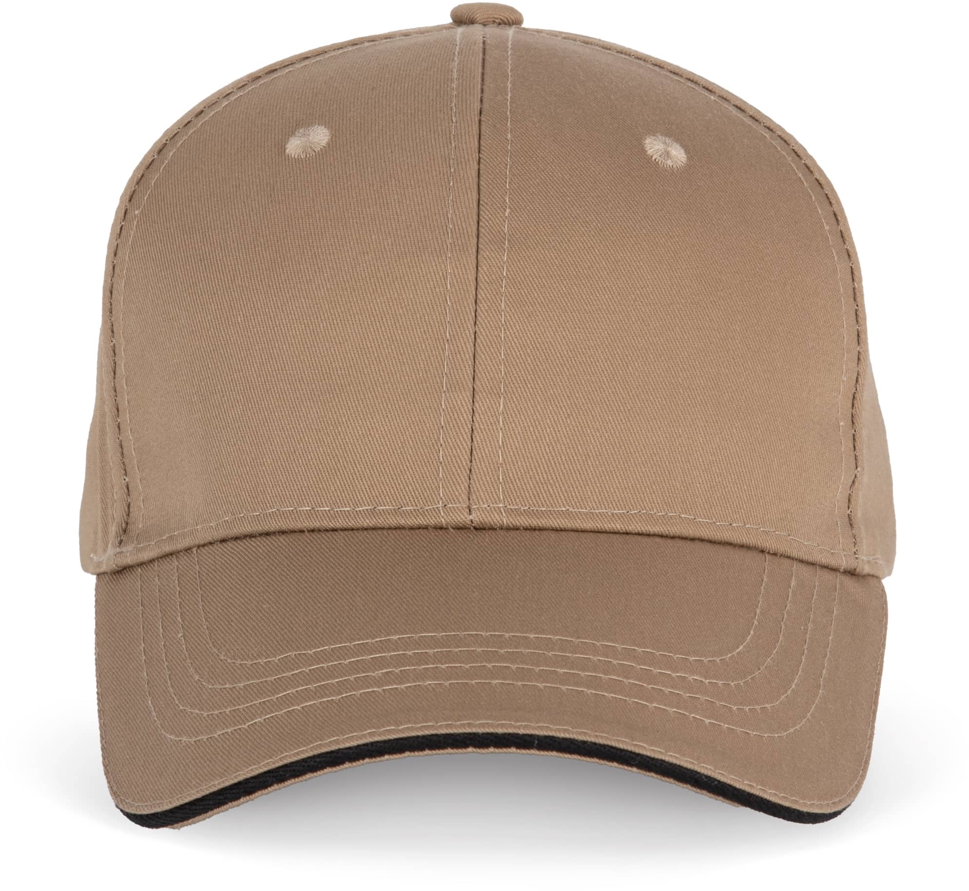 6-Panel-Cap mit Kontrast-Sandwichschirm OEKO-TEX® STANDARD 100