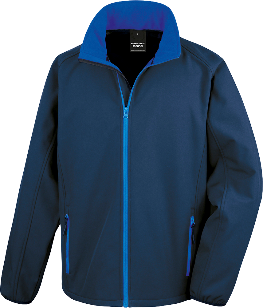 Men's Printable Softshell Jacket with Recycled Fleece Inner