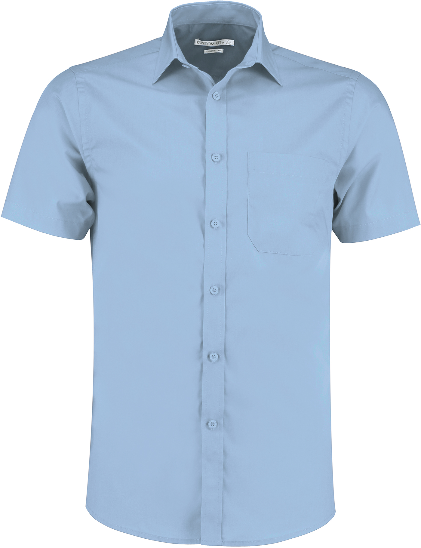 Men´s Tailored Fit Poplin Shirt Short Sleeve