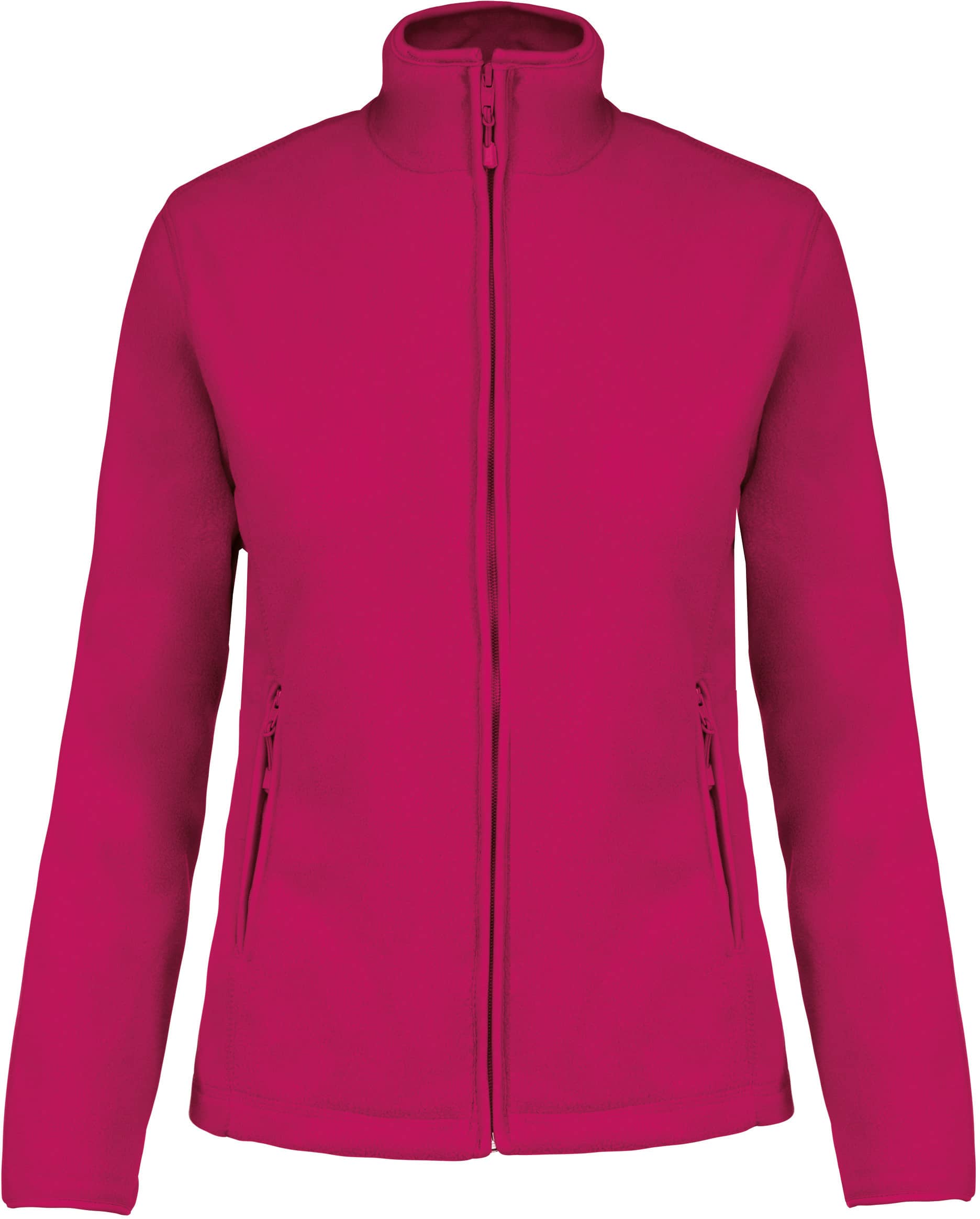 Mikrofleece-Jacke mit Reißverschluss für Damen