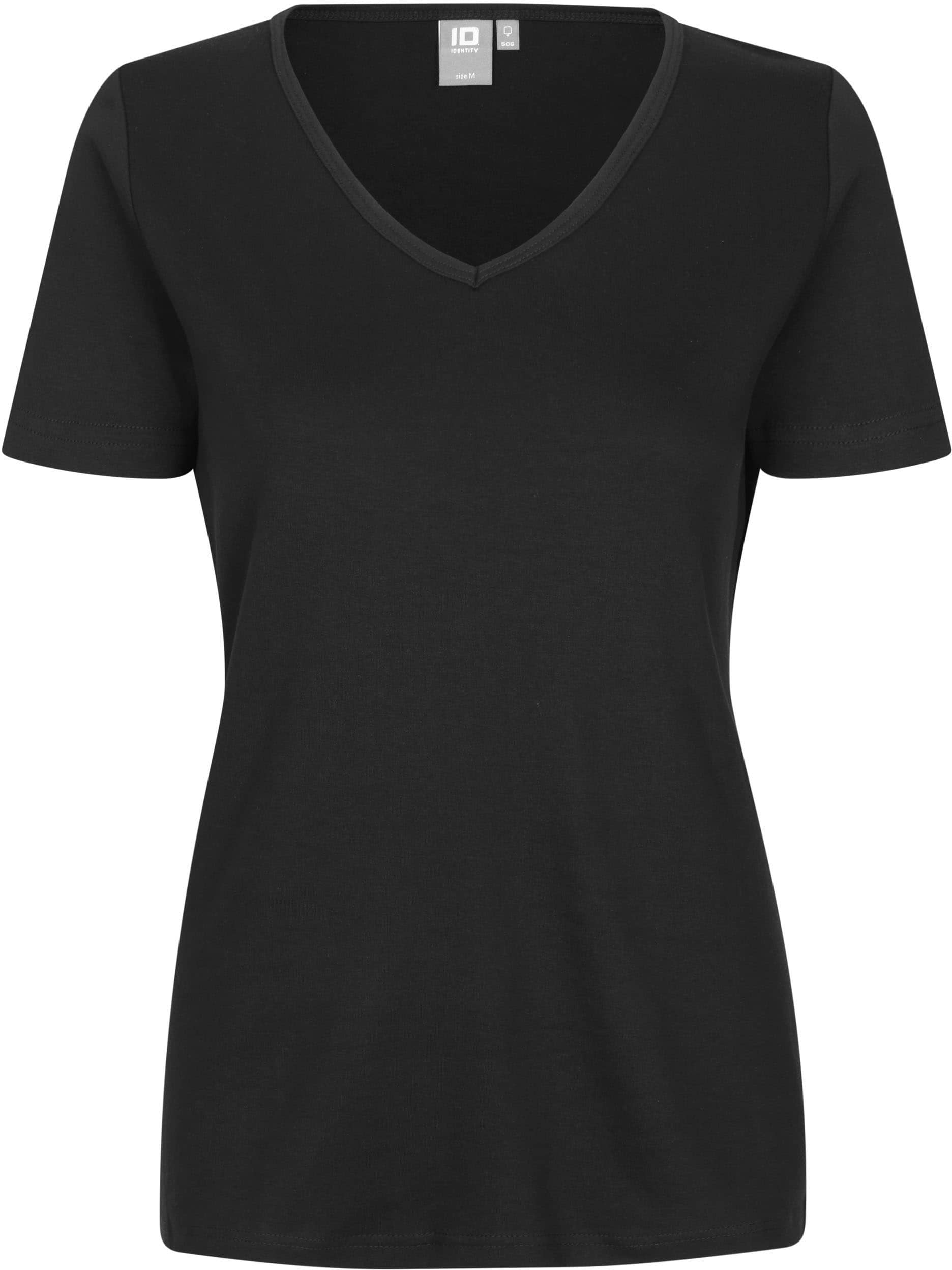 Interlock T-Shirt mit V-Ausschnitt