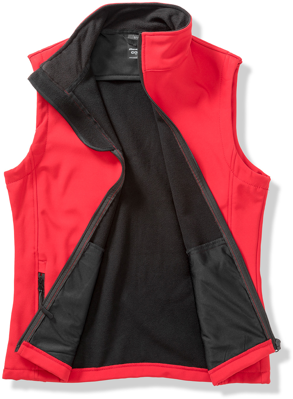 Herren Softshell-Bodywarmer mit Kinnschutz