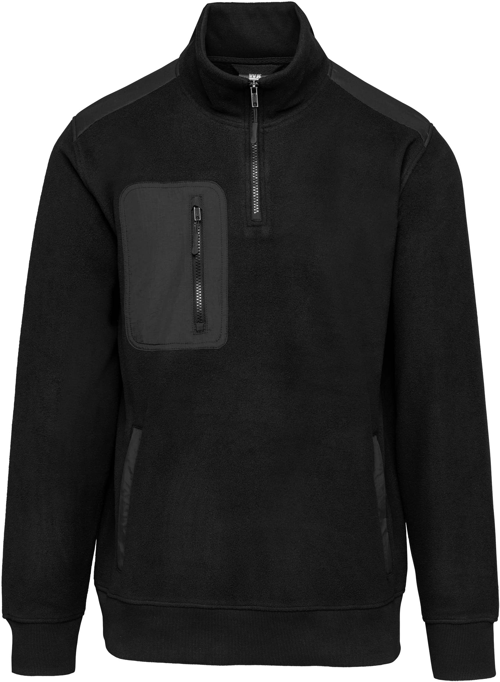 Umweltfreundlicher Fleecepullover mit Reißverschlusskragen, Unisex