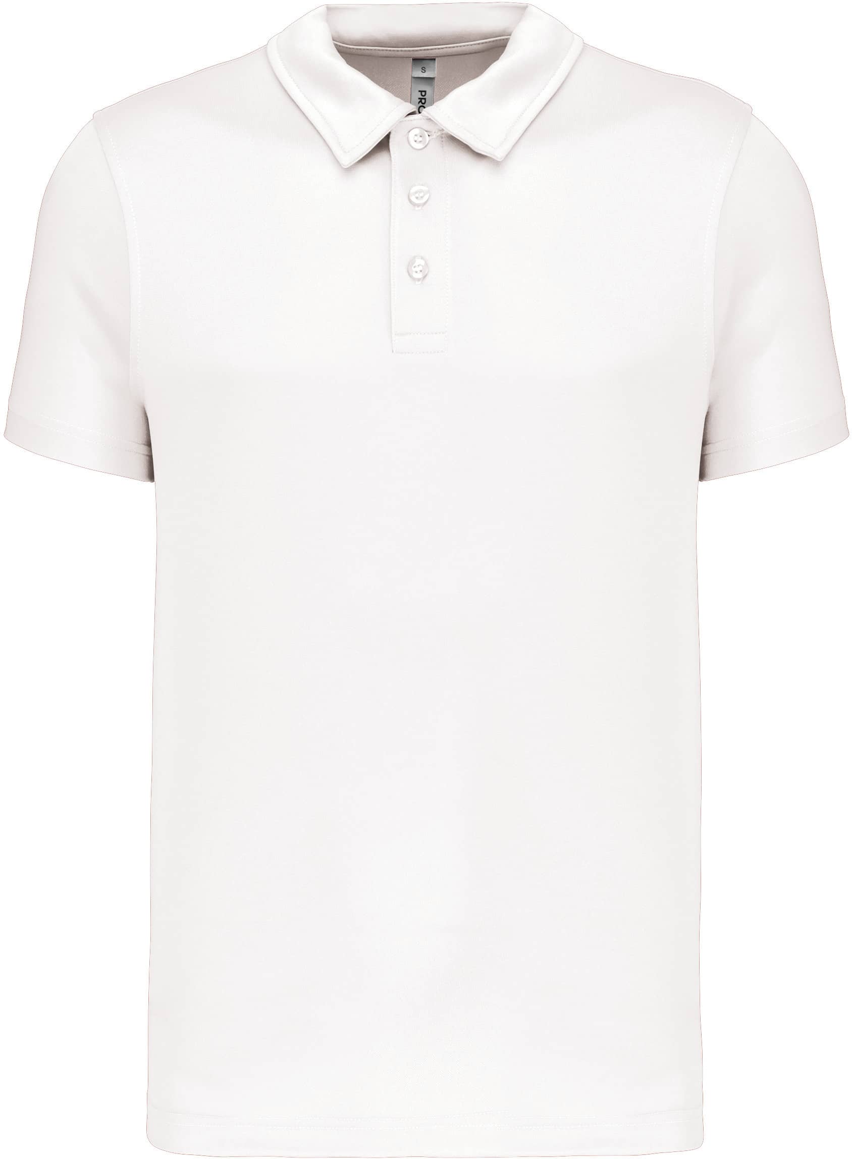 Herren Sport Funktions-Poloshirt - White