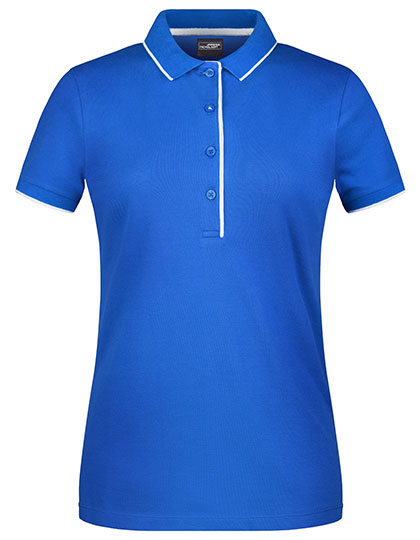 Klassisches Damen-Polo mit Kontraststreifen