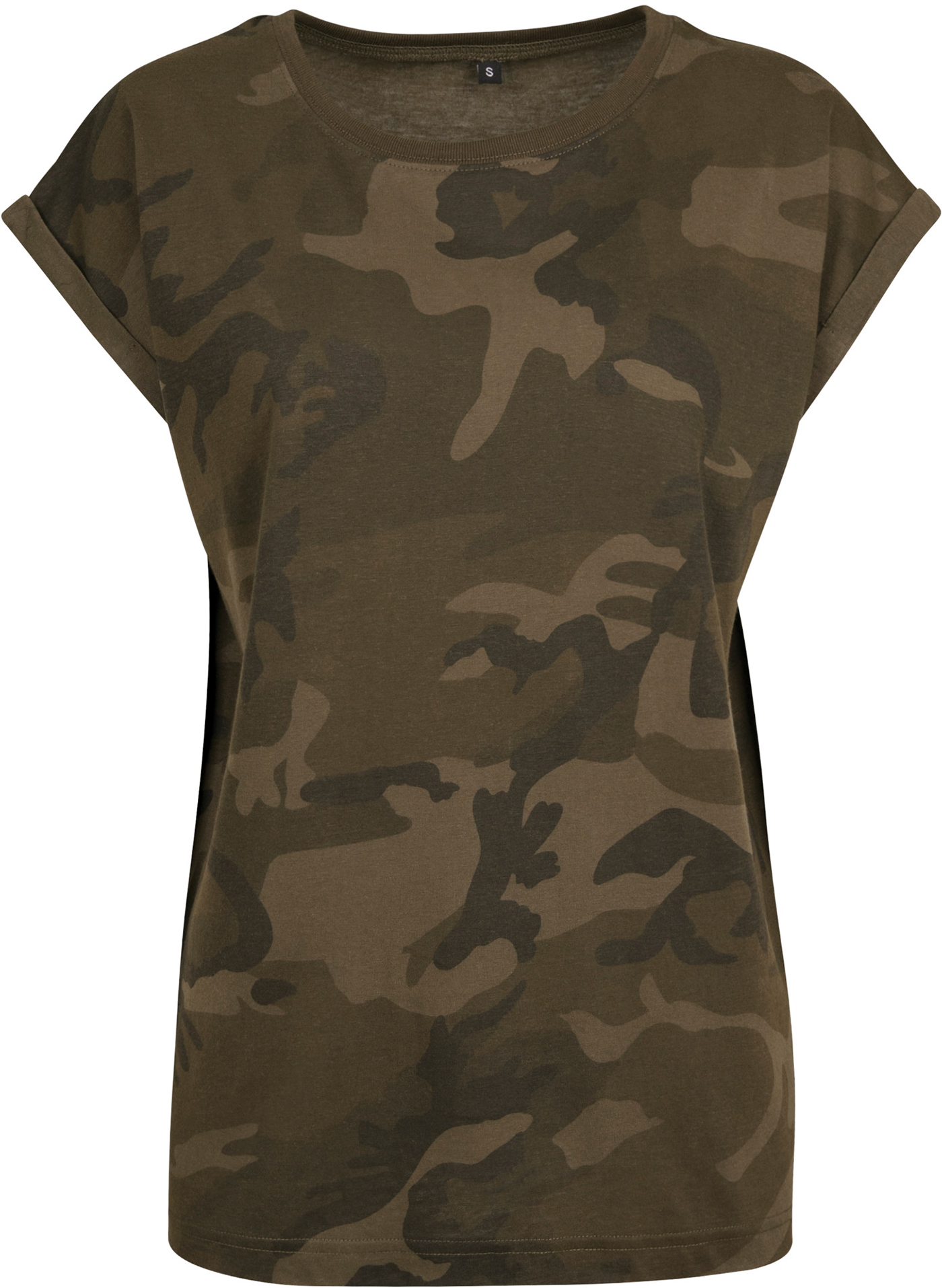 Ladies´ Camo Extended Shoulder Camo Tee