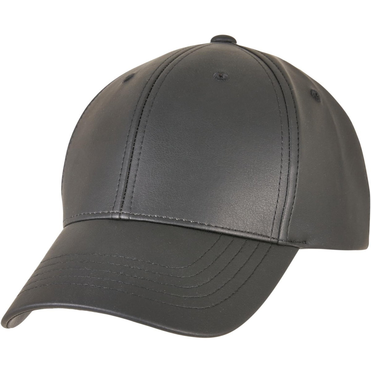 Synthetic Leather Alpha Shape Dad Cap