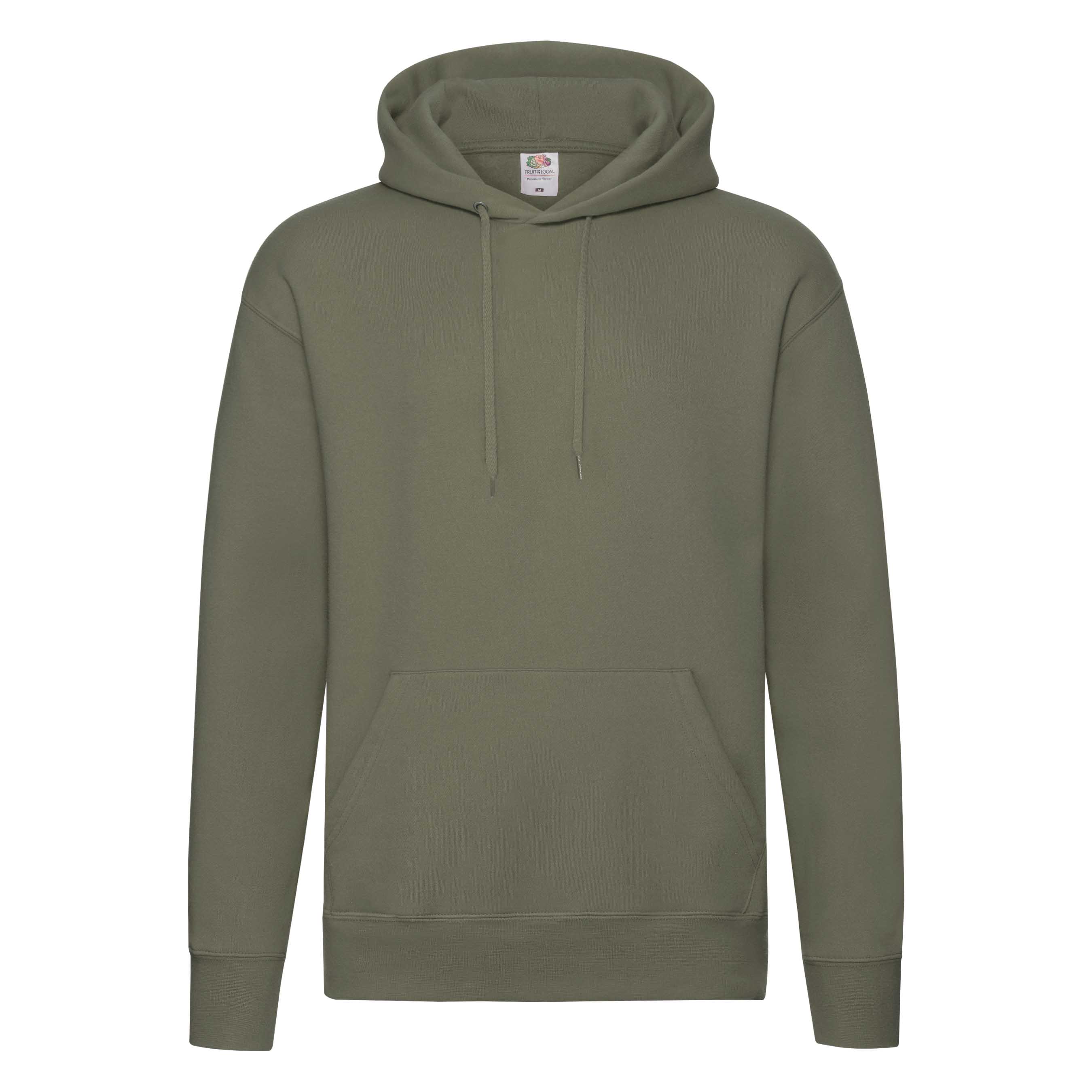 Flauschiger klassischer Premium Herren-Hoodie mit Kängurutasche