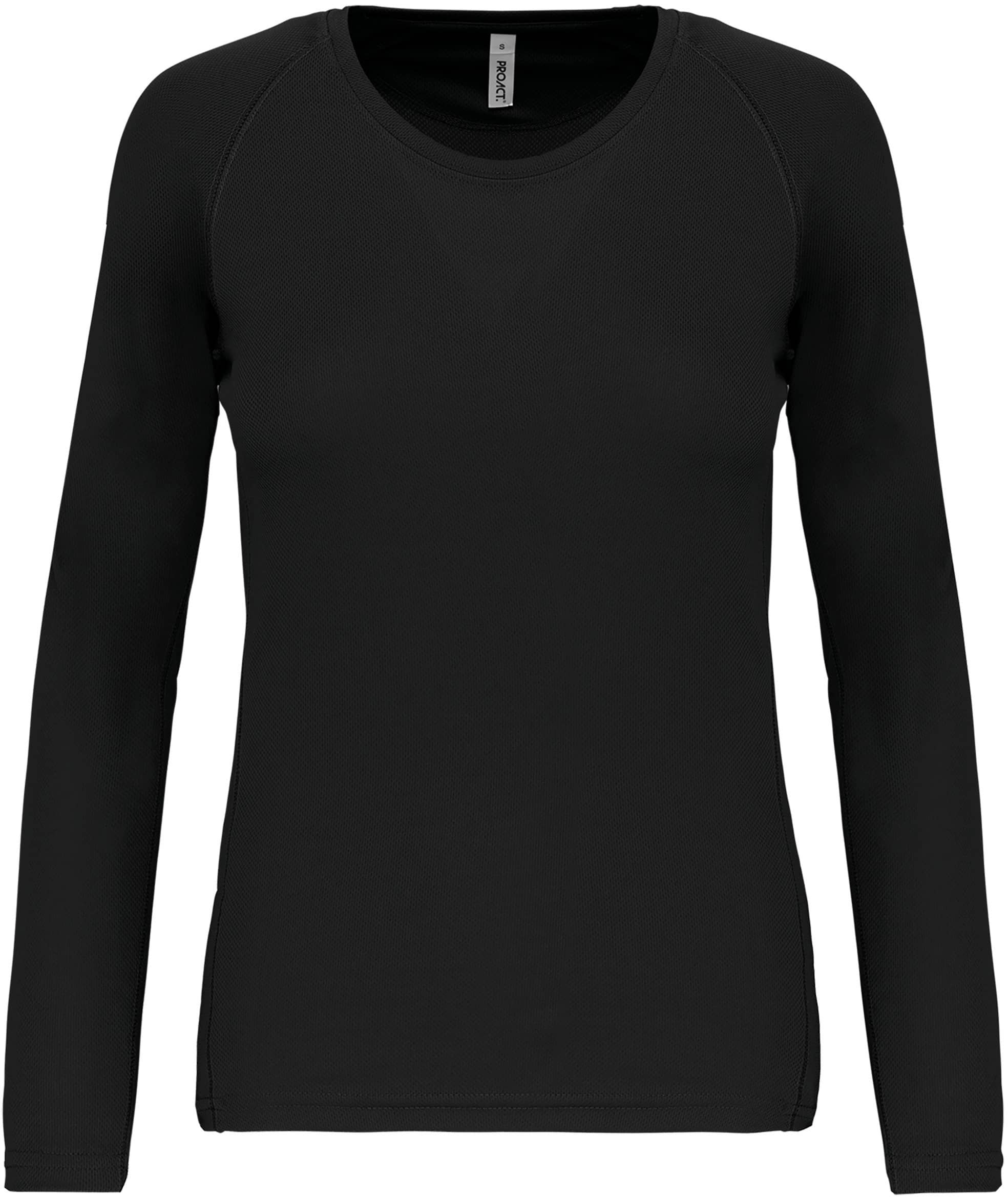 Damen Basic Sport Funktionsshirt Langarm - Standardfarben und Weiß