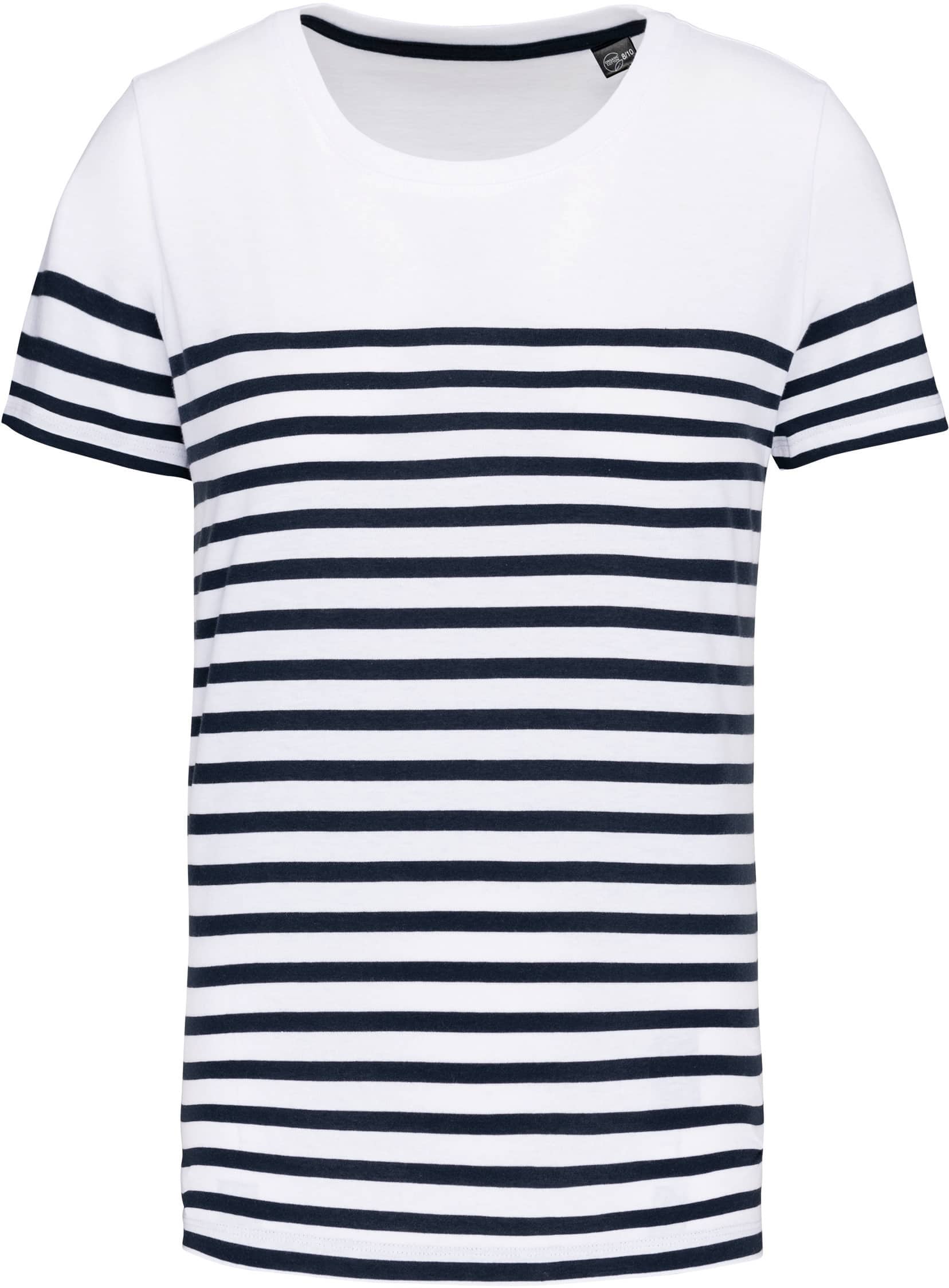T-Shirt im Marine-Stil mit Rundhalsausschnitt Bio Kinder