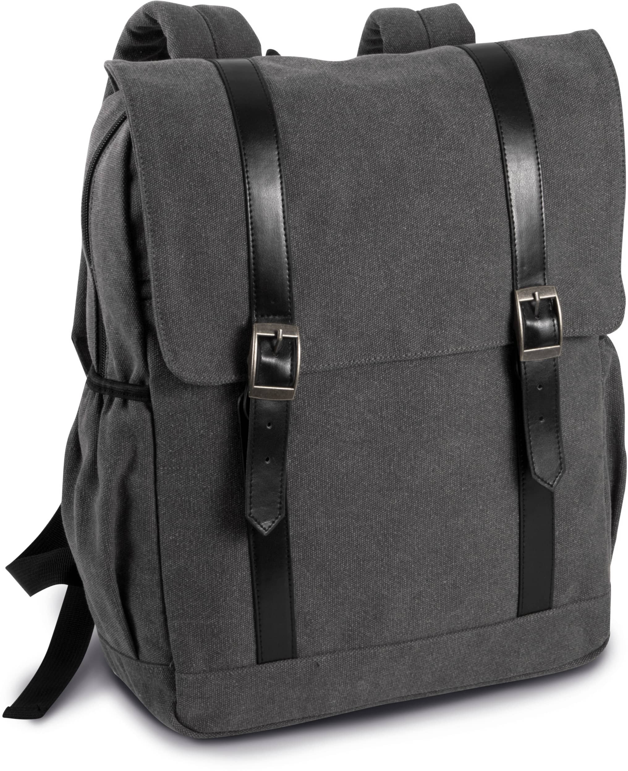 Canvas-Rucksack mit Klappe