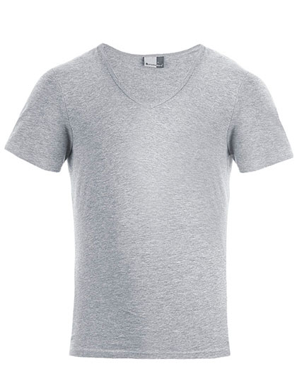 Herren Slim-Fit-T-Shirt mit Elasthan und V-Neck