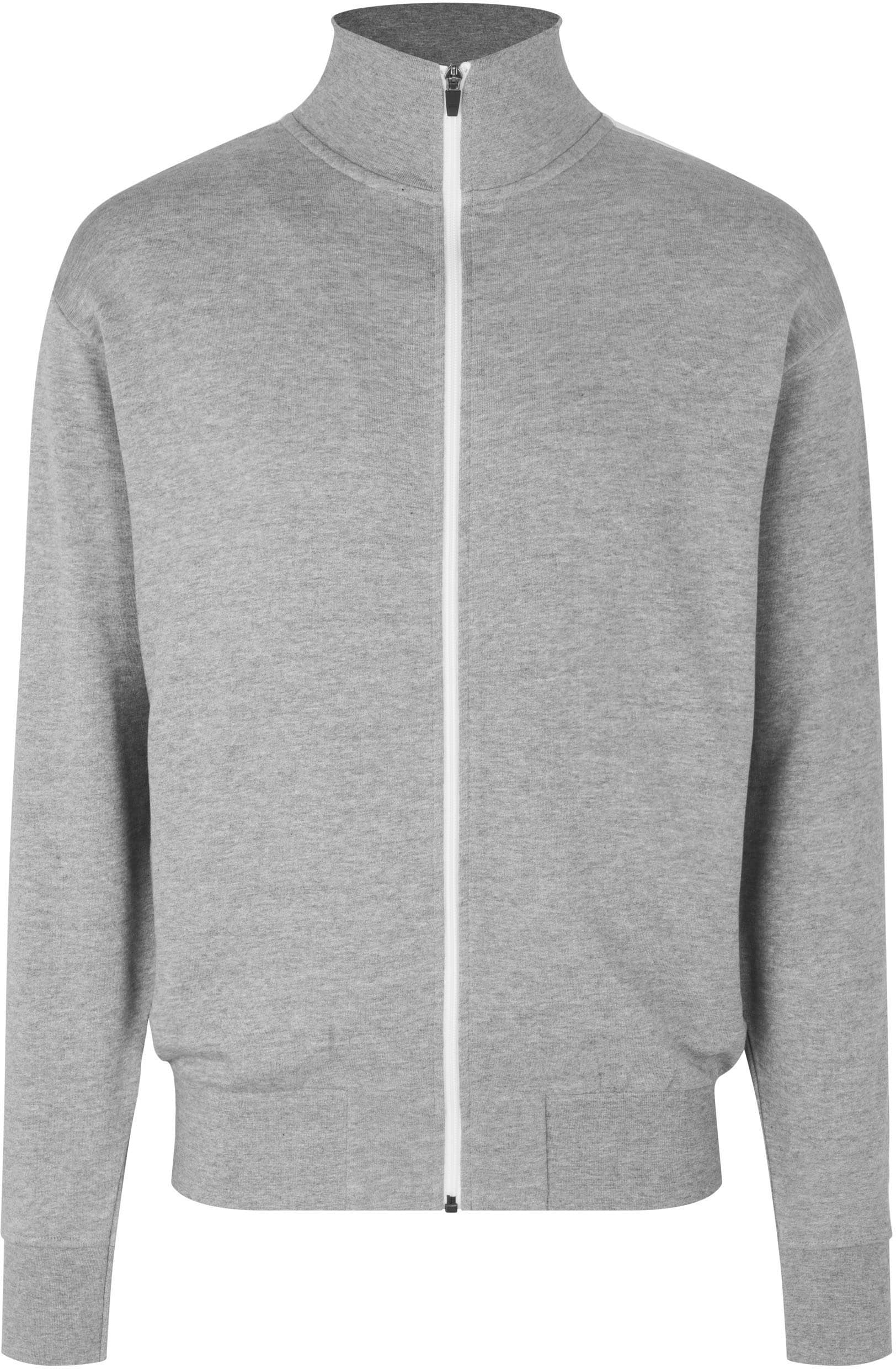 Klassische Kontrast Sweatjacke