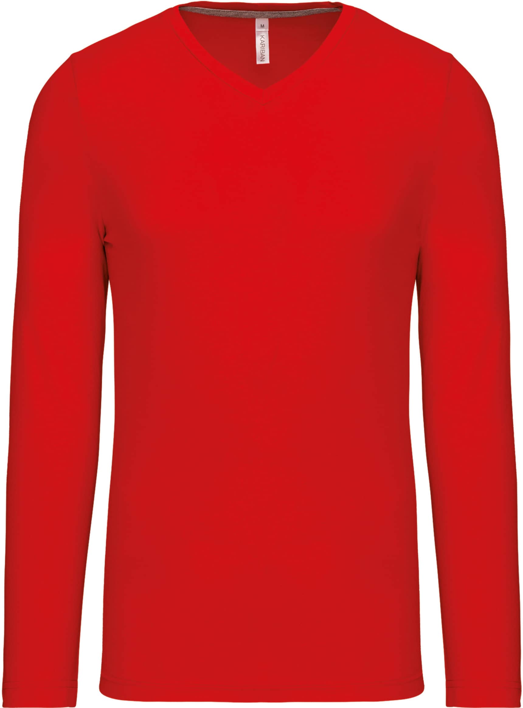 Men`s long-sleeved V-Neck T-shirt