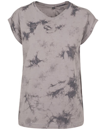 Ladies Batik Dye Extended Shoulder Tee