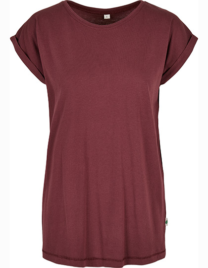 Sportliches leicht tailliertes Damen-T-Shirt mit angeschrägten Ärmeln