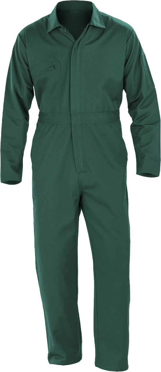 Recycled Action Overall With Zip Front