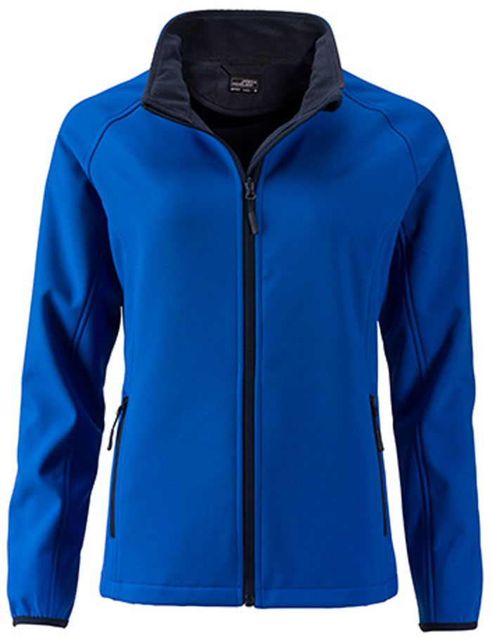 Basic Damen-Softshelljacke mit Kinnschutz