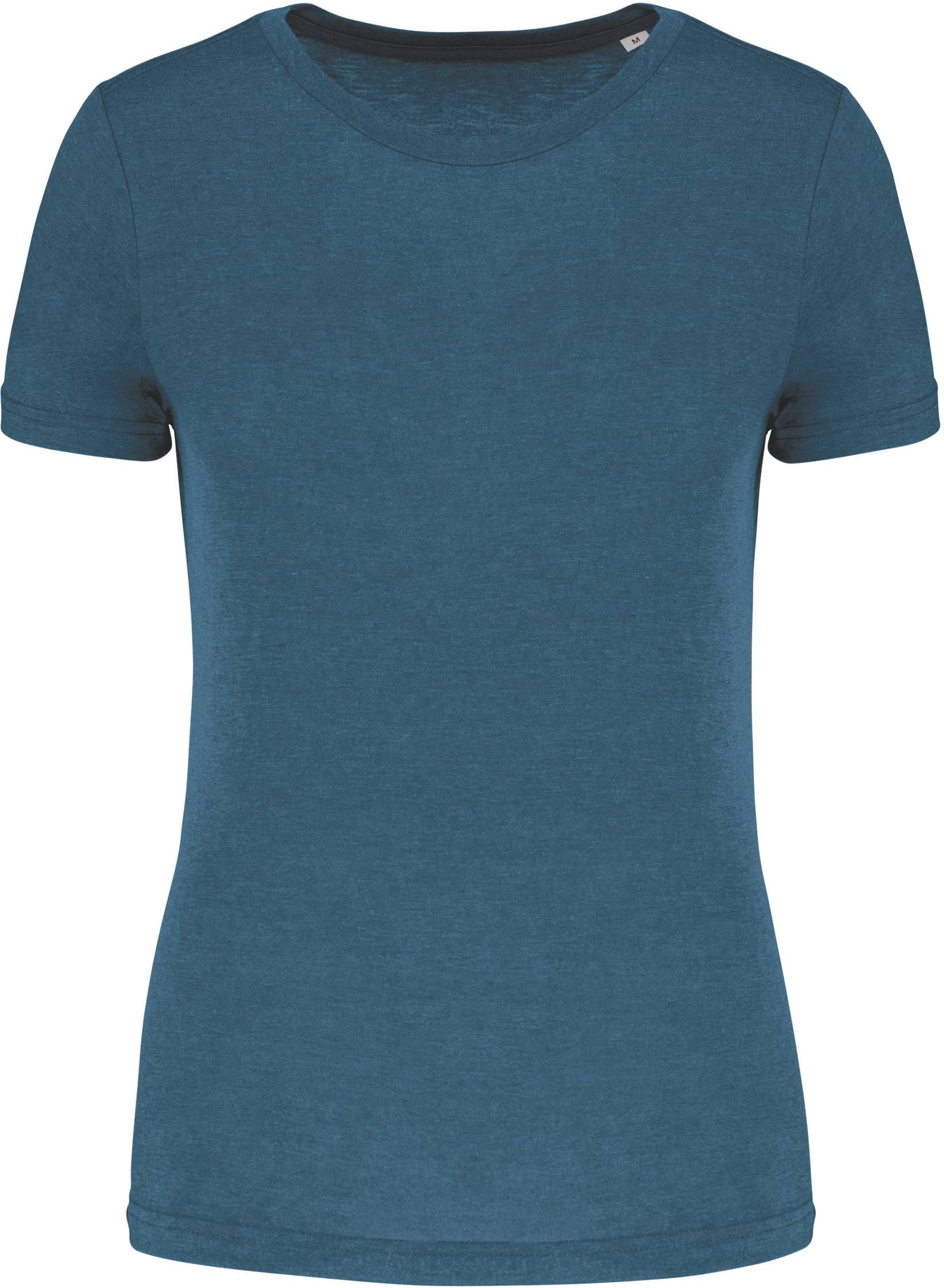 Damen-Triblend-Sportshirt mit Rundhalsausschnitt