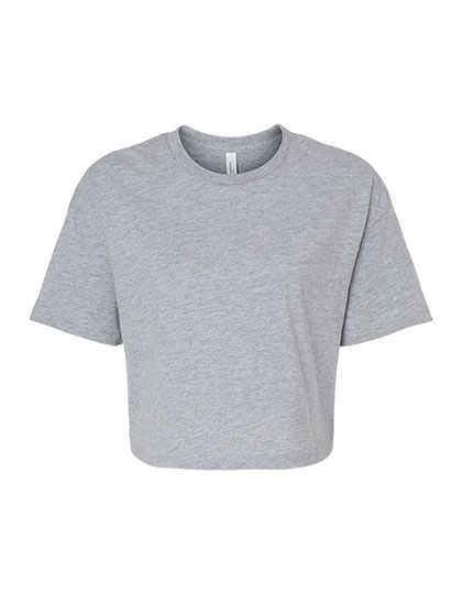 Damen Cropped T-Shirt mit übergroßen Ärmeln