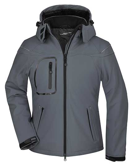 3-lagige Damen Winter-Softshelljacke mit Brusttasche