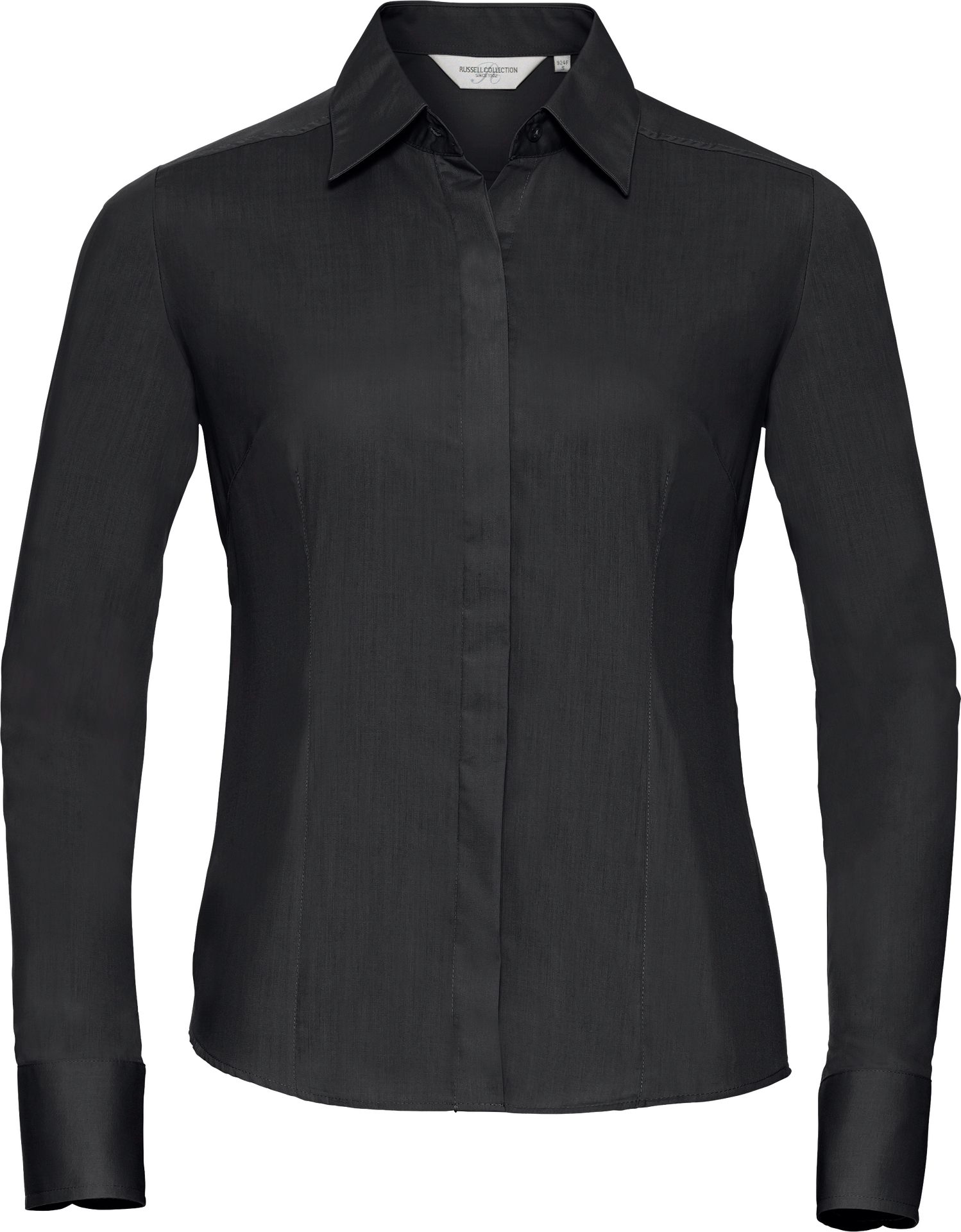 Ladies' Long Sleeve Fitted Polycotton Poplin Shirt