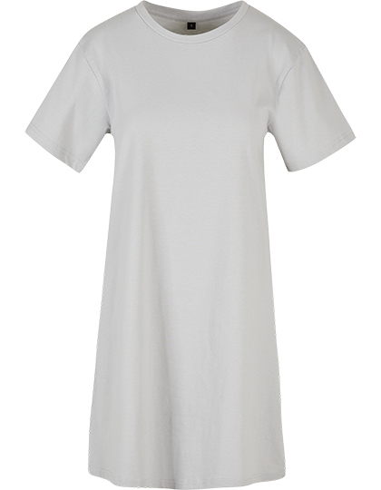 Loose Fit T-Shirt-Kleid mit feinem Rundhalsausschnitt