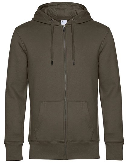 Flauschiger Herren Zip-Hoodie "King"