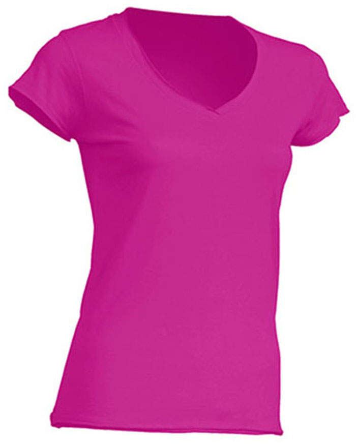 Slim Fit Damen-T-Shirt "Sicilia" mit V-Ausschnitt