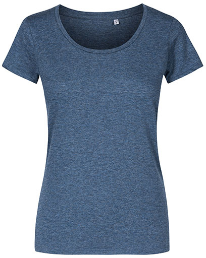 Schmal geschnittenes leichtes Damen-T-Shirt mit Scoop-Ausschnitt