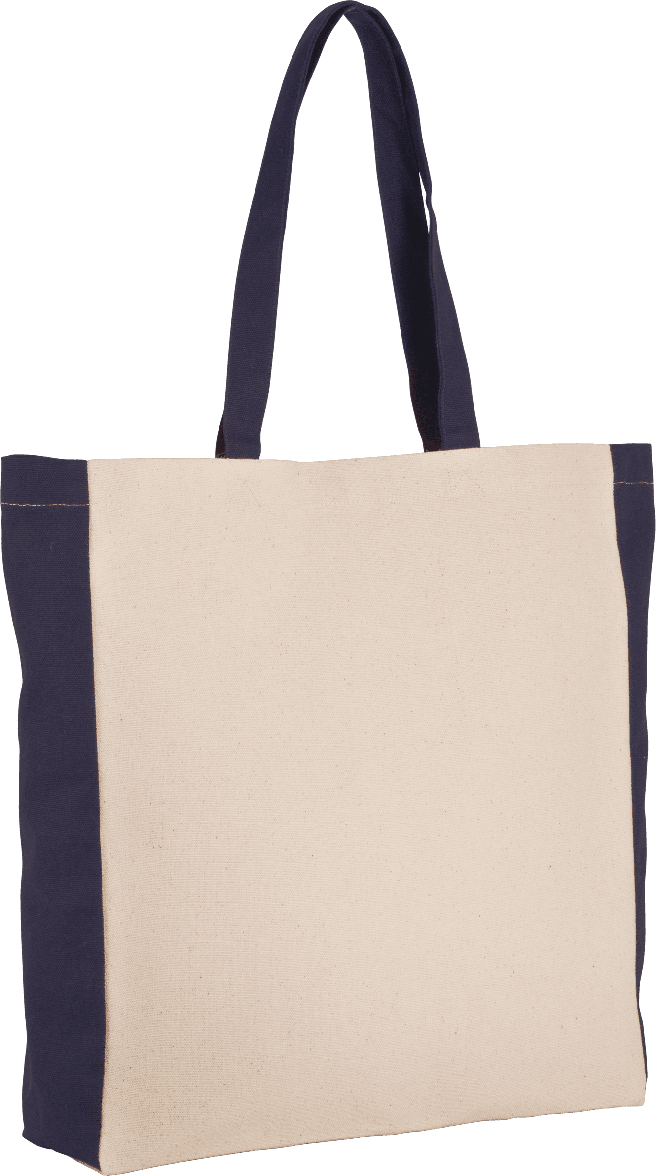 Zweifarbige Tasche im Cabas-Stil