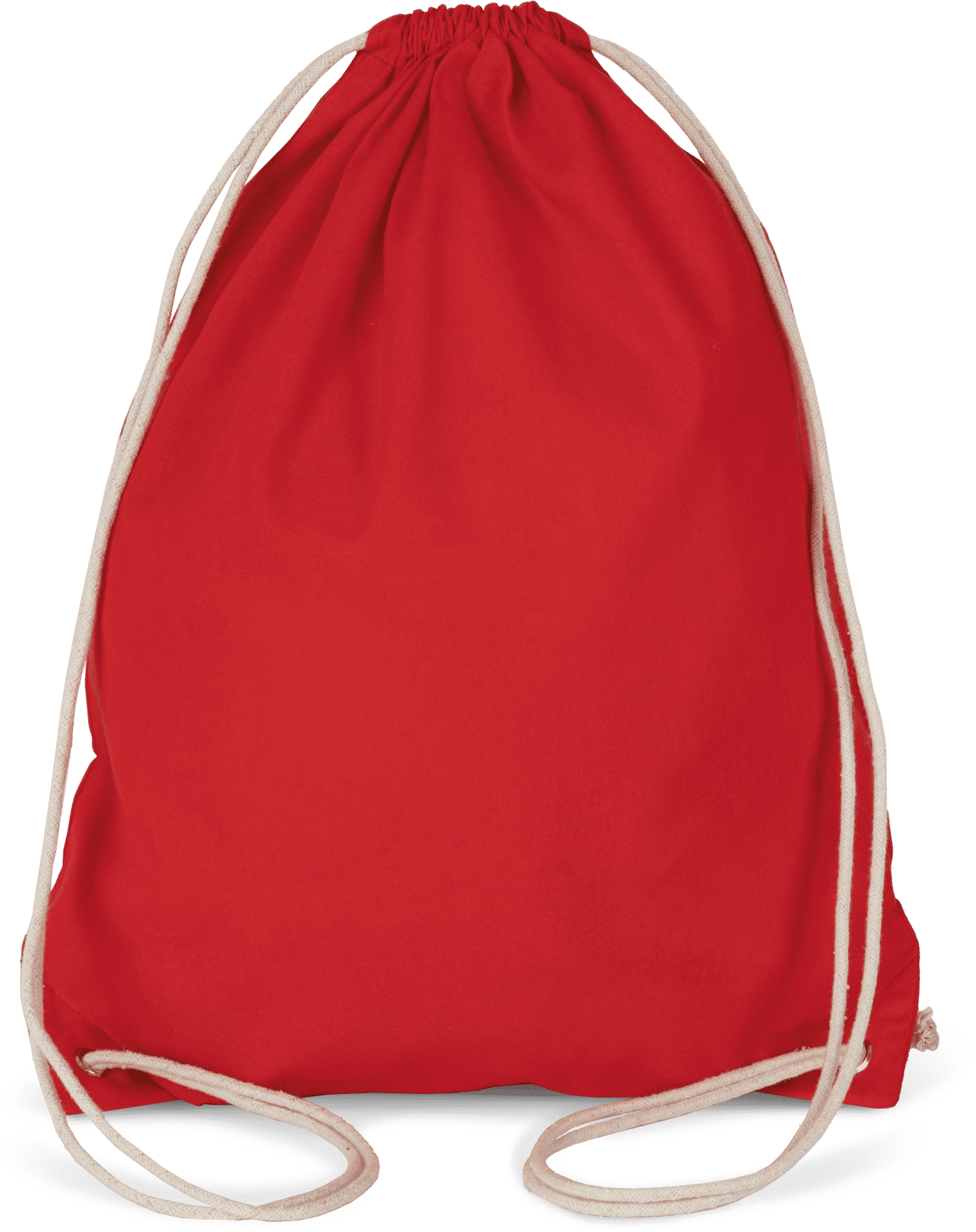 Baumwoll-Rucksack mit weißer Kordel