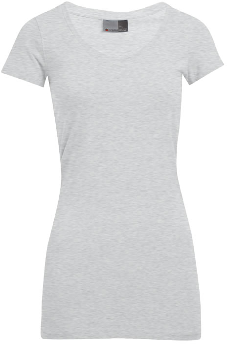 Slim Fit Damen-T-Shirt mit V-Ausschnitt