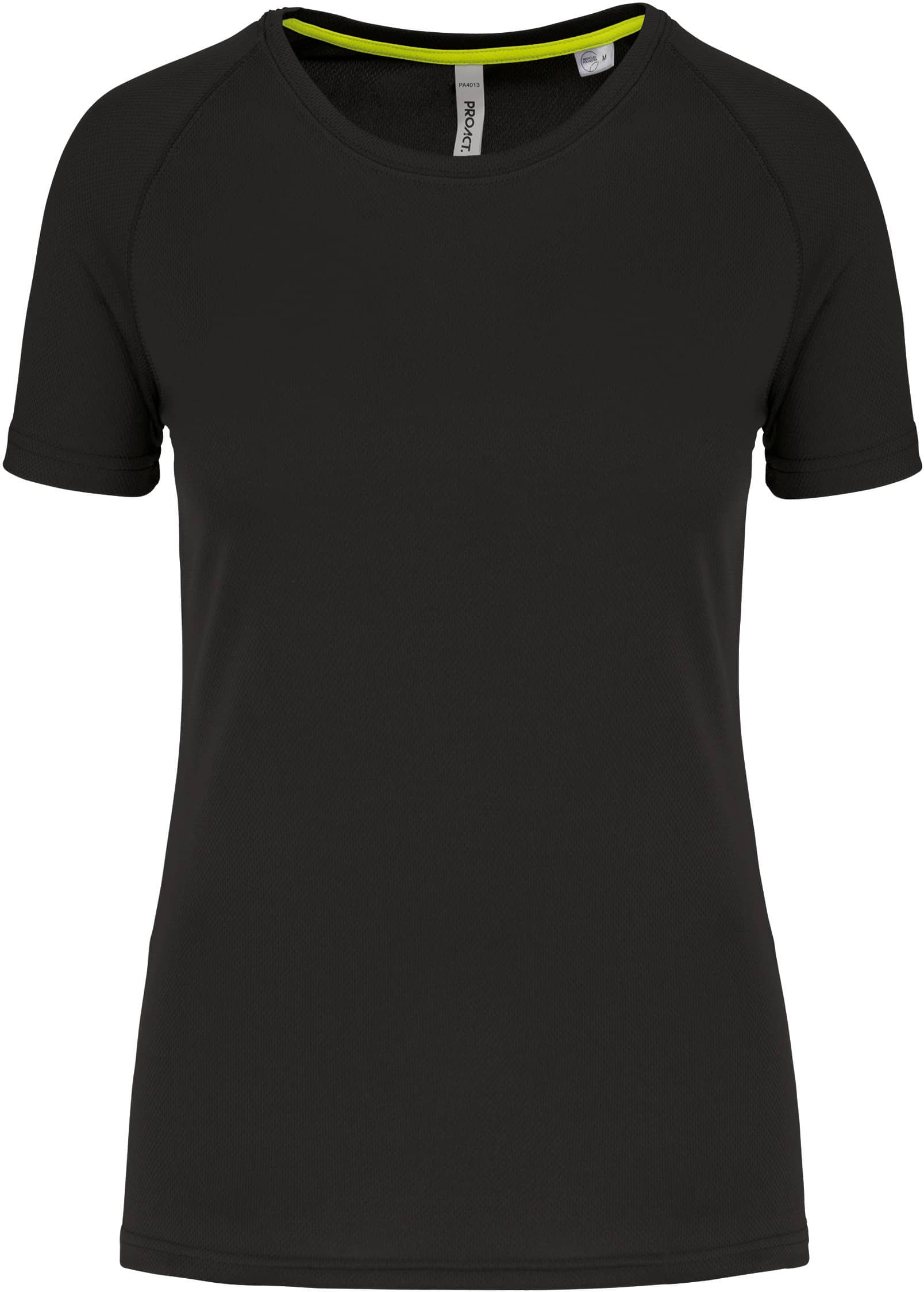 Damen-Sportshirt aus Recyclingmaterial mit Rundhalsausschnitt