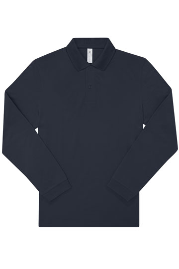 Unisex Langarm-Poloshirt aus nachhaltigerer Baumwolle