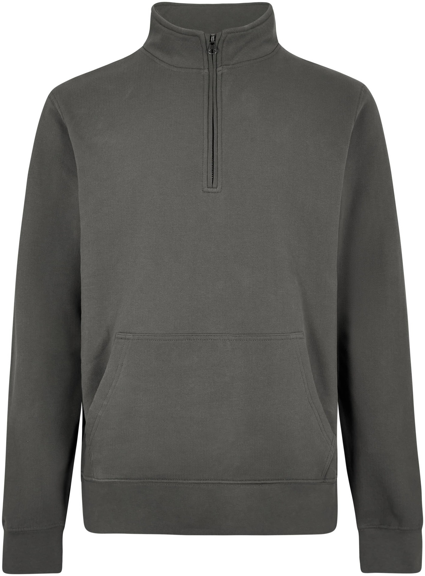 Regular Fit 1/4 Zip Pique Sweatshirt