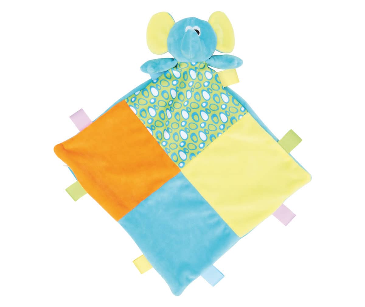 Baby Multi Coloured Comforter With Rattle