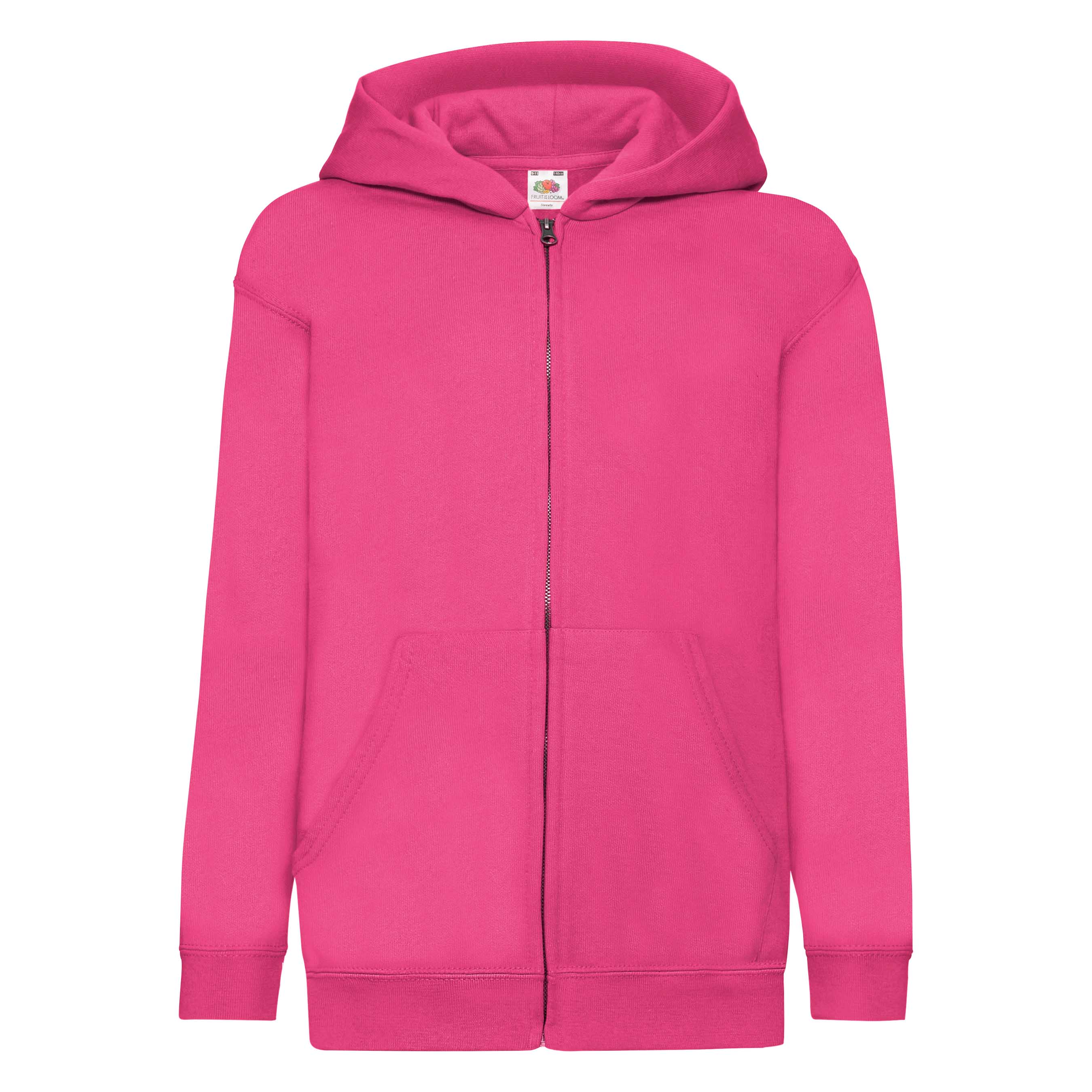 Flauschiger klassischer Kinder Zip-Hoodie