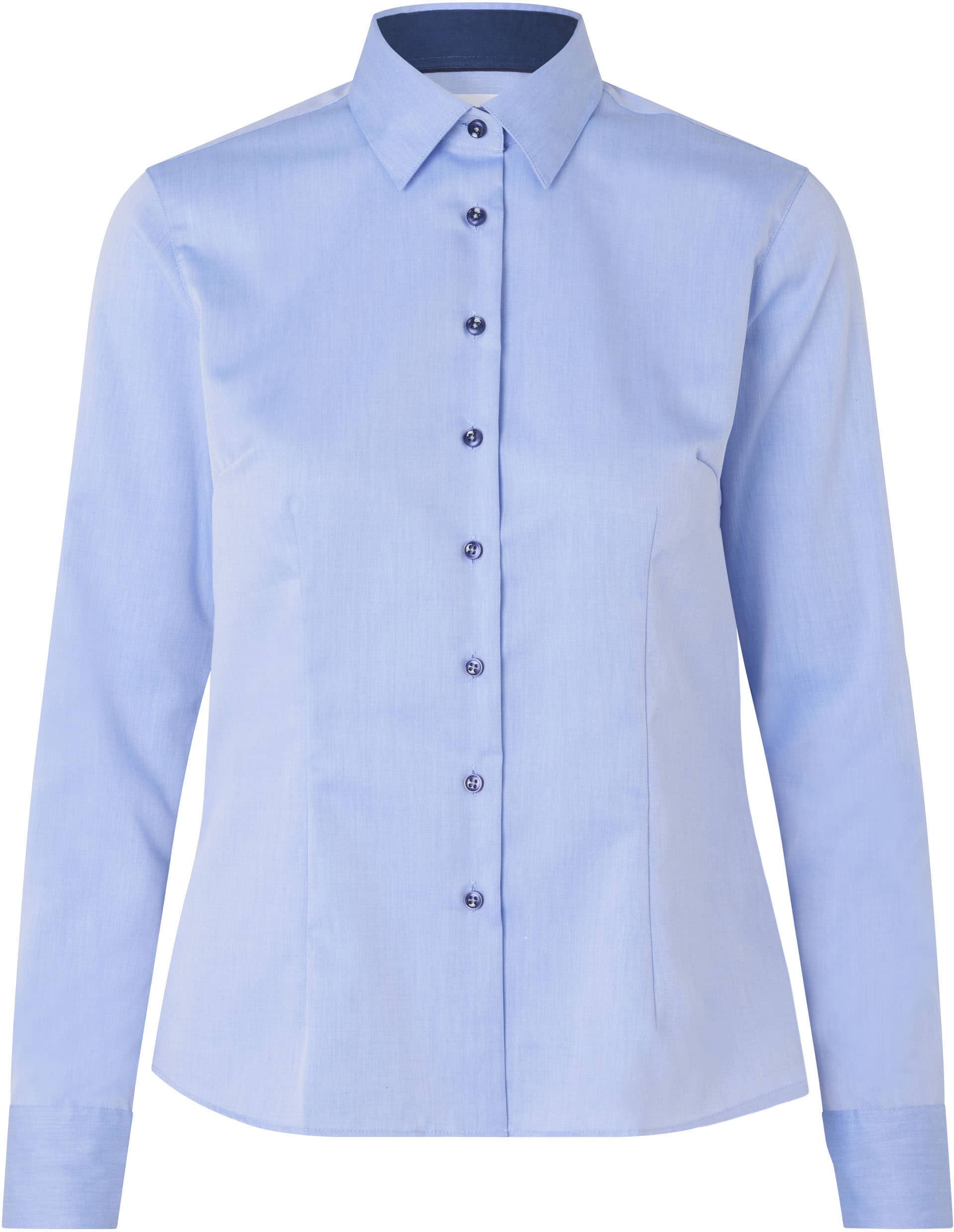 Seven Seas moderne bügelfreie Damen Bluse Fine Twill