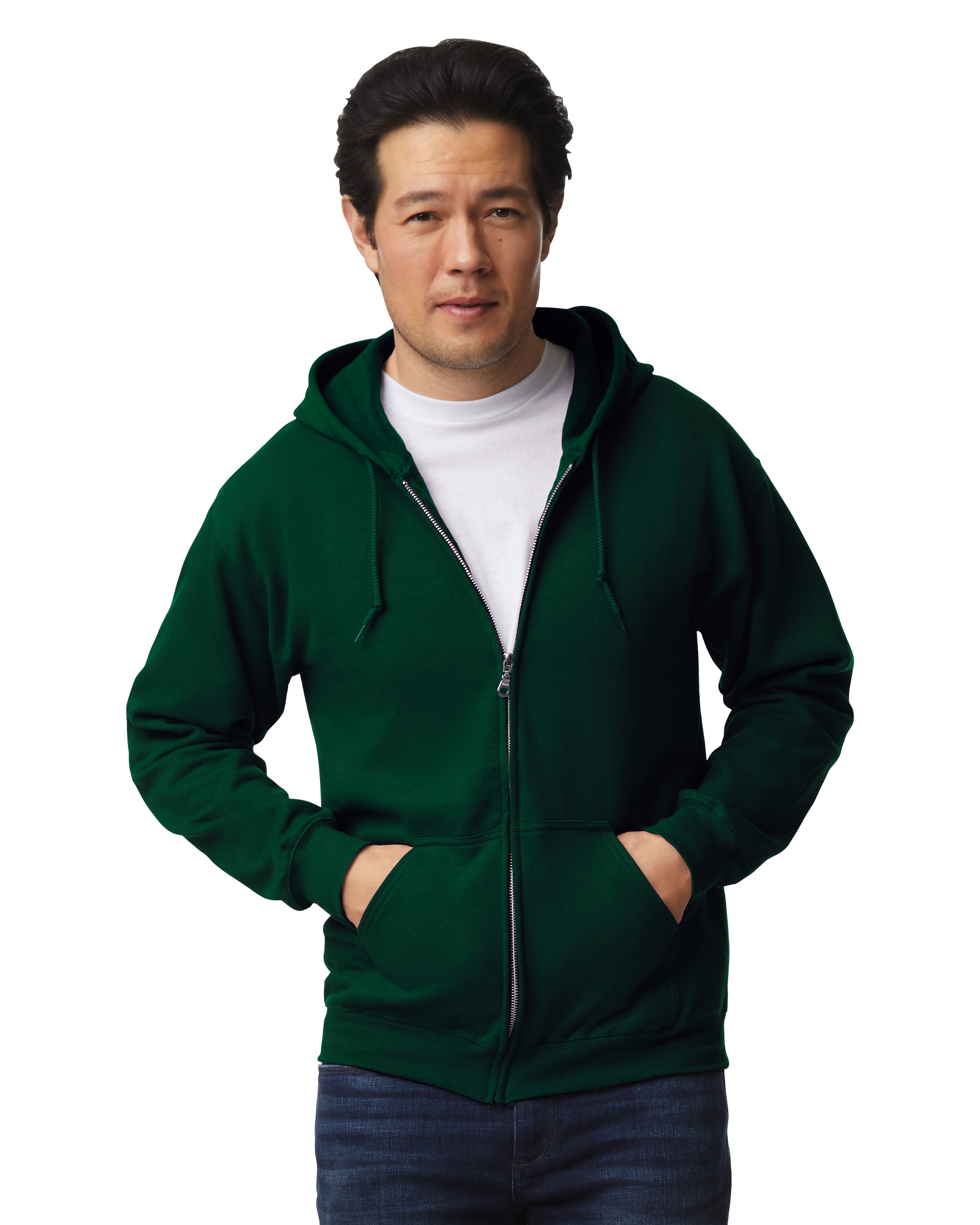 Schwere "Heavy Blend" Herren Zip-Hoodie