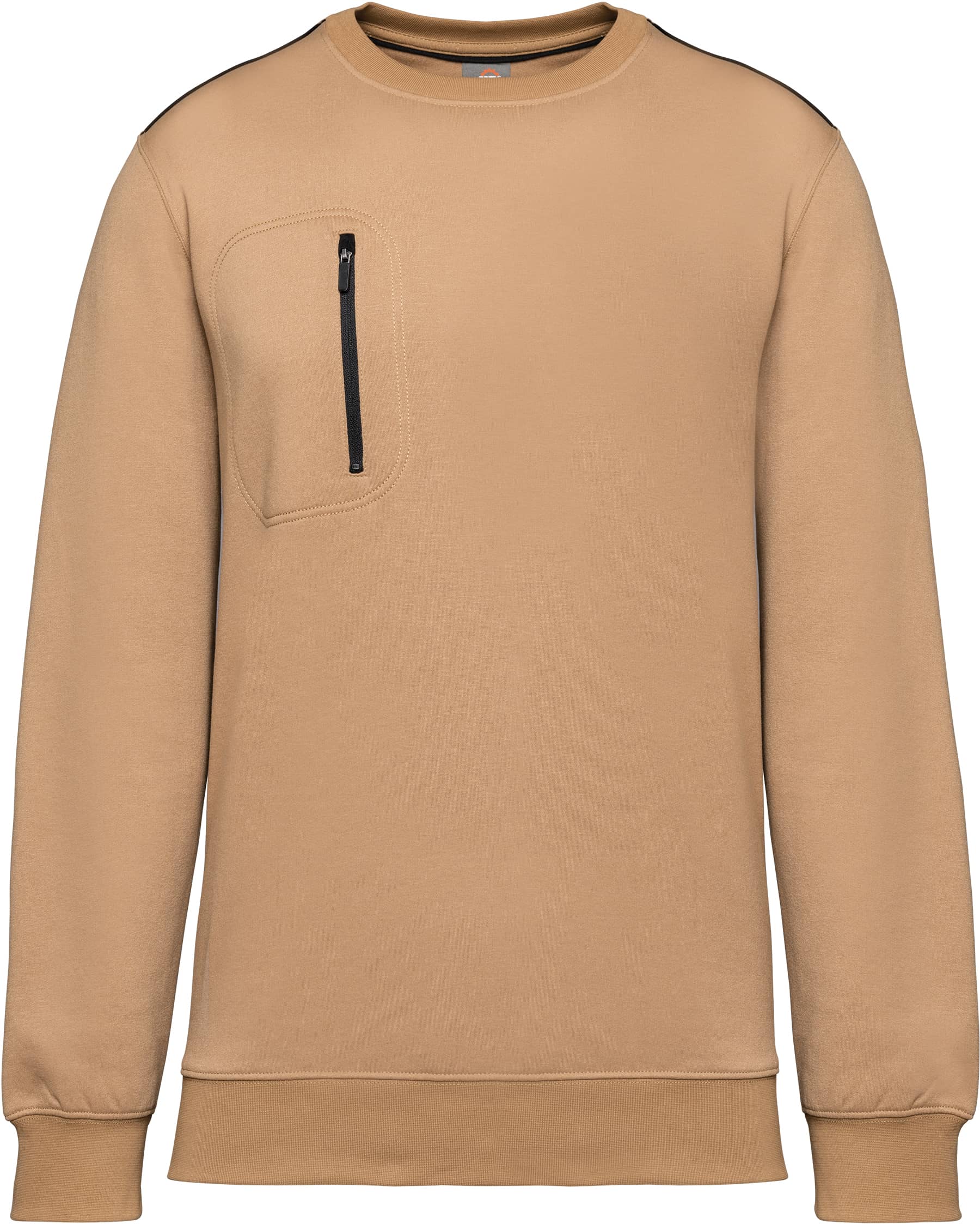 Day To Day Unisex-Sweatshirt mit kontrastfarbener Zip-Tasche