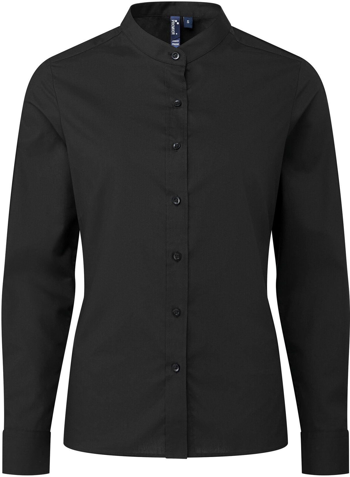 Men´s Banded Collar Grandad Long Sleeve Shirt