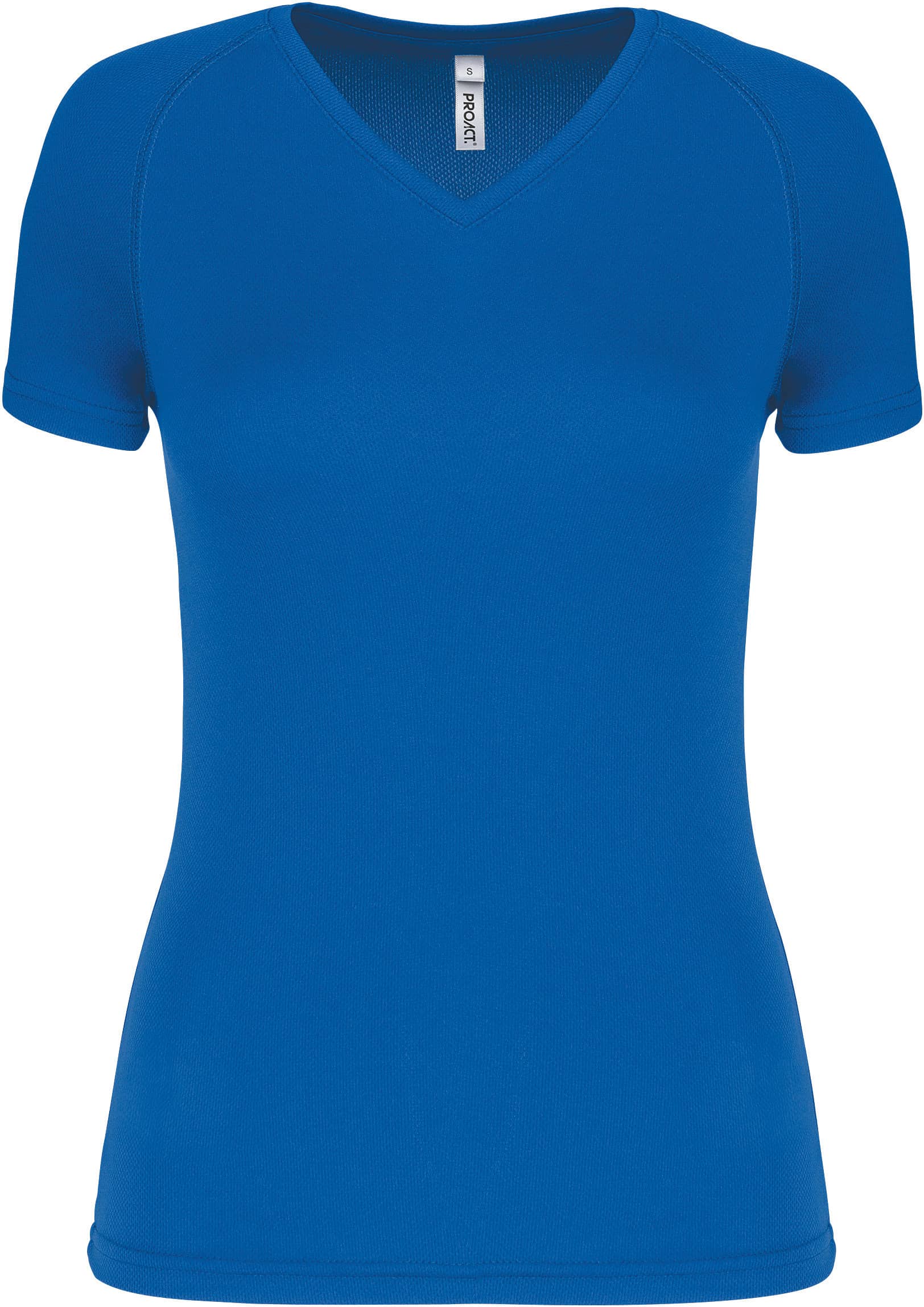 Damen Kurzarm-Sportshirt mit V-Ausschnitt