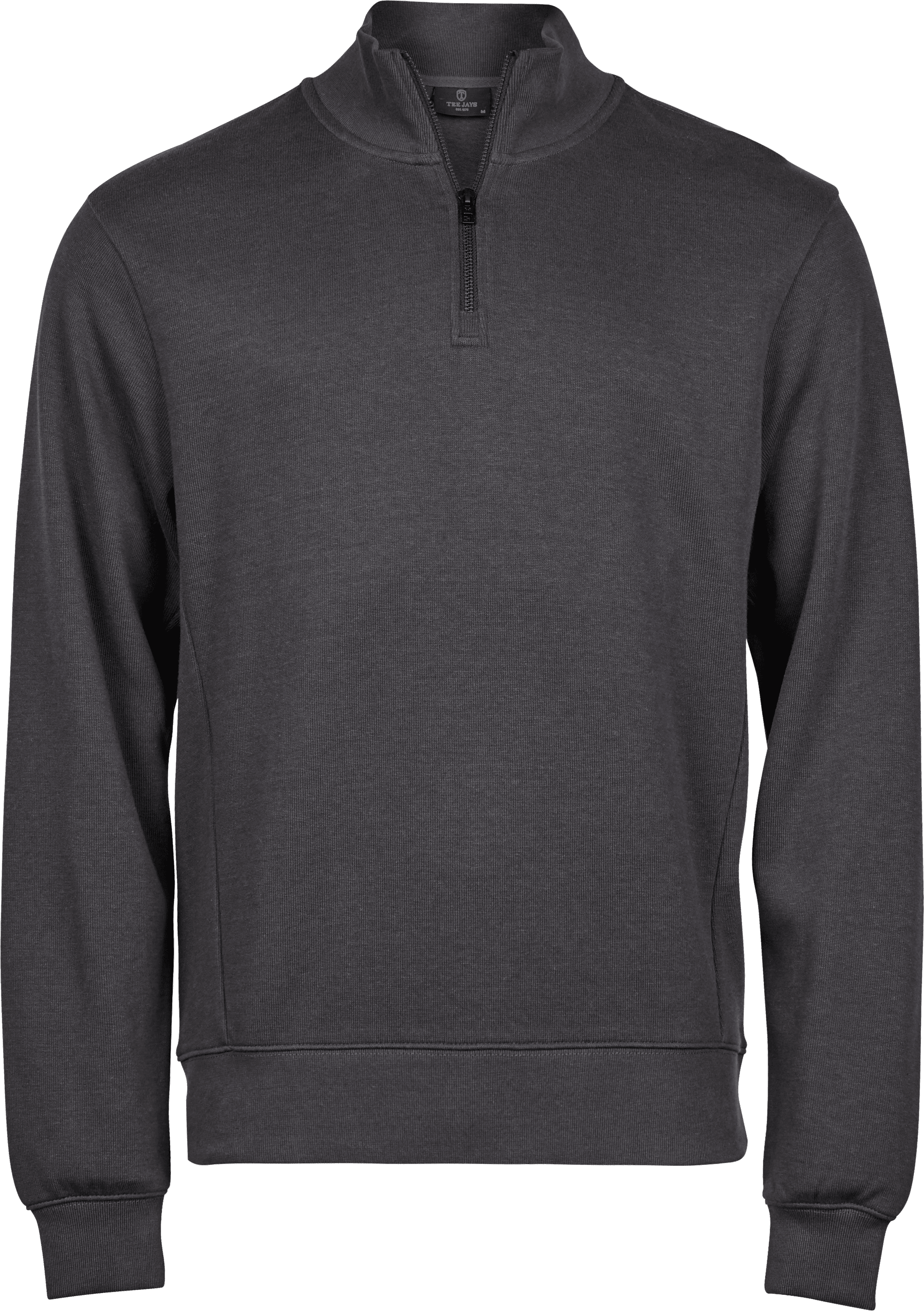 Ribbed Interlock Half Zip