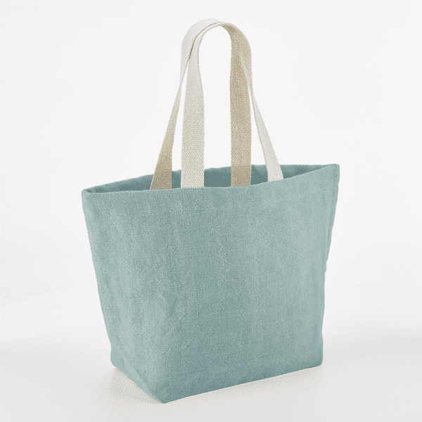 Soft Washed Jute Beach Bag