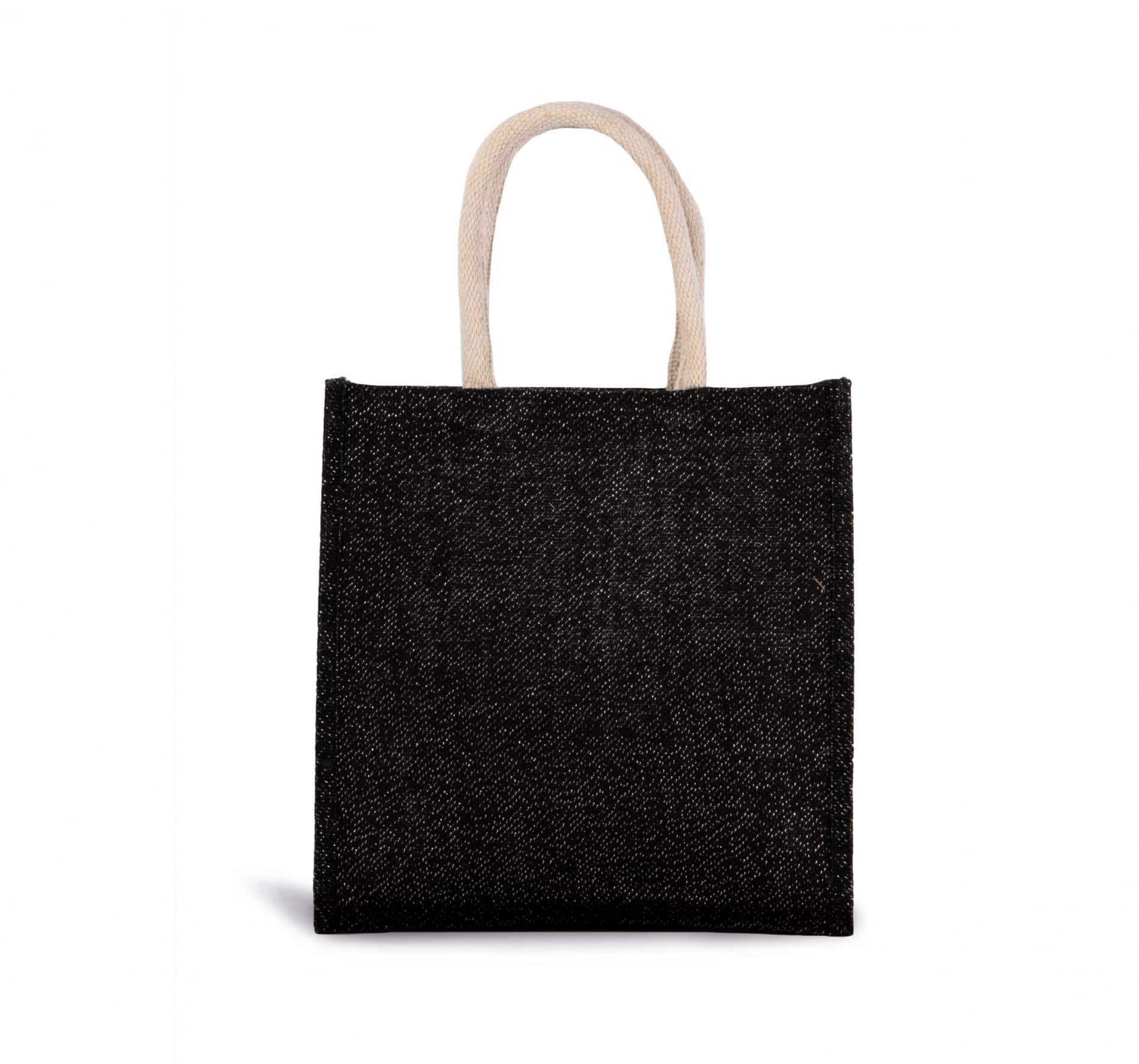 Jutetasche im Cabas-Stil Groß - Zweifarbig